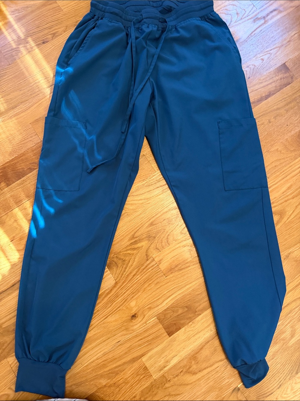 Teal Women's Cargo Jogger Pants - scrubs